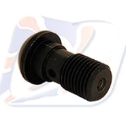M10x1.00 DOMED SINGLE BANJO BOLT, BLACK