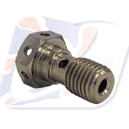 M10x1.25 SINGLE BANJO BOLT, TITANIUM