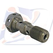 M10x1.00 DOUBLE BANJO BOLT, TITANIUM