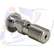 M10x1.25 DOMED DOUBLE BANJO BOLT, CHROME