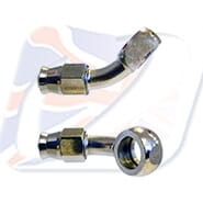 45deg. BANJO. CHROME.