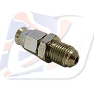 10x1 MALE HOSE END, CHROME CONVEX