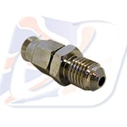 10x1.25 MALE HOSE END. CHROME CONVEX