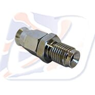 3/8UNF MALE HOSE END-CONCAVE-CHROME