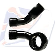 M10 BANJO 45° UP + 25° LEFT, BLACK