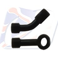 M8 45° BANJO, BLACK