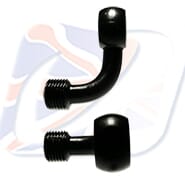 M8 90° BANJO, BLACK