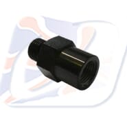 M10x1.00 FEMALE CONCAVE ADAPTOR, BLACK