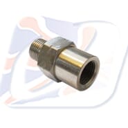 M10x1.25 FEMALE CONCAVE ADAPTER, S/S