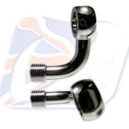 M10 BANJO 90° + 20° RIGHT BEND, CHROME