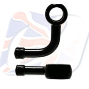 M10 90° LONG SIDE BEND BANJO, BLACK