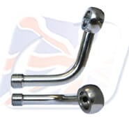 M10 BANJO, LONG 75° + 15° RIGHT, CHROME