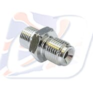 M10x1.25 MALE CONCAVE ADAPTOR, CHROME