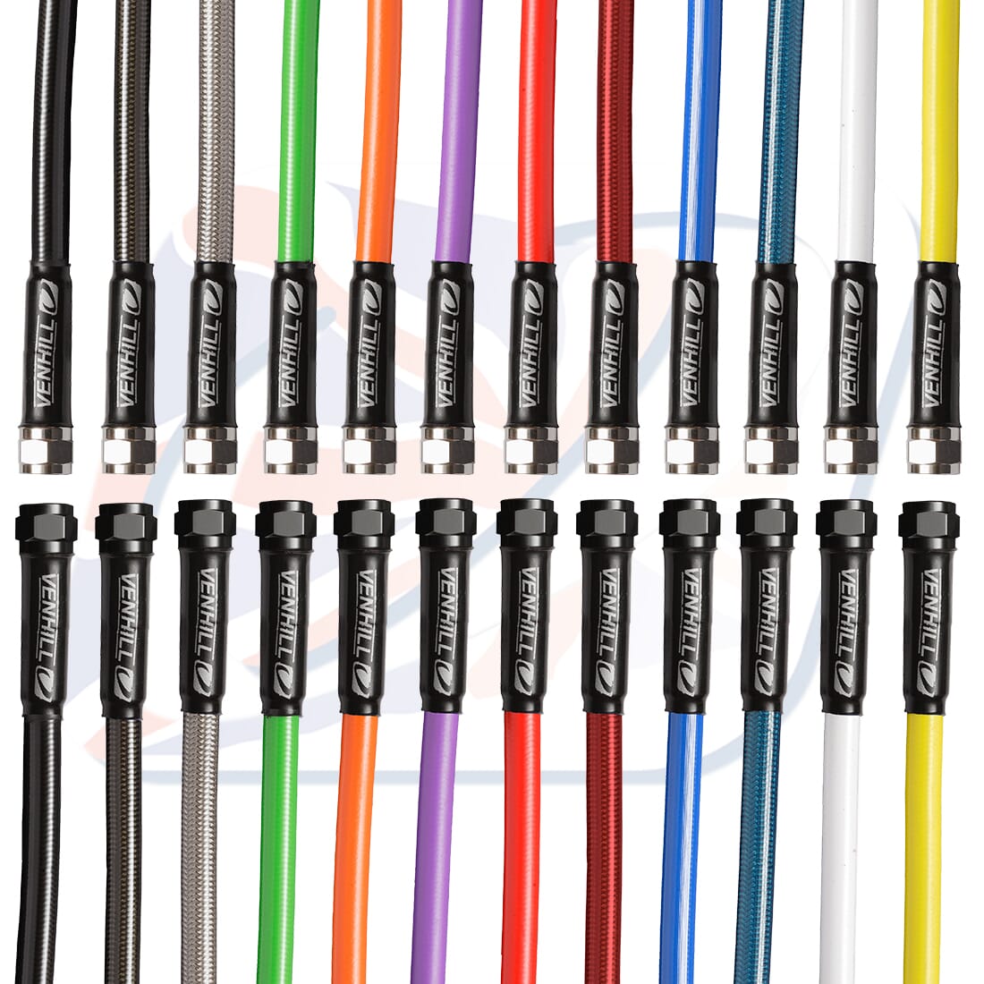 225mm LINE WITH 1/8 BSP SWIVEL NUTS