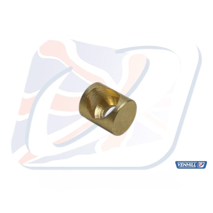 Hi Level Brass Barrel Nipple – 6mm OD X 8mm Length, Solder Type For Motorcycle Fuel/Vacuum Lines