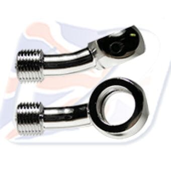 M10 BANJO, 20° UP + 20° RIGHT, CHROME