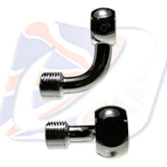 M8 90° BANJO, CHROME