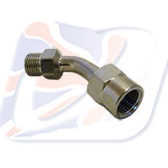 SWIVEL JOINT 45DEG 1/8TH BSP CHROME