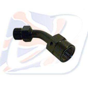 SWIVEL JOINT 45DEG 1/8TH BSP BLACK