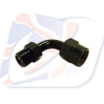 SWIVEL JOINT 90DEG 1/8TH BSP BLACK