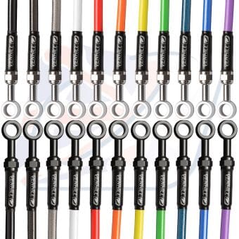 YAMAHA REAR BRAKE 1 HOSE KIT, CHROME