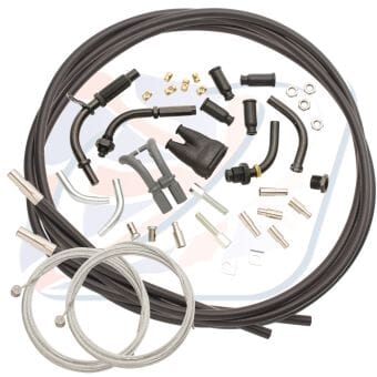 UNIVERSAL TWIN THROTTLE CABLE KIT 1.35m