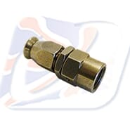-3 STRAIGHT HOSE END (SWIVEL) STAINLESS