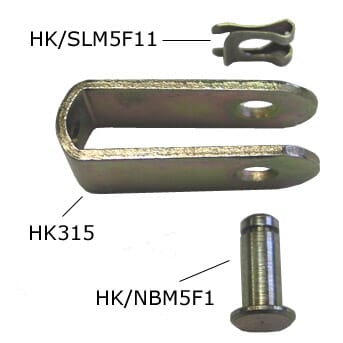 CLEVIS WITH 5.00mm I.D. HOLE