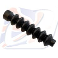 CONVOLUTED RUBBER BOOT, 7mm I.D. 7 COILS