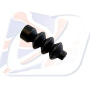 CONVOLUTED RUBBER BOOT, 7mm I.D. 3 COILS