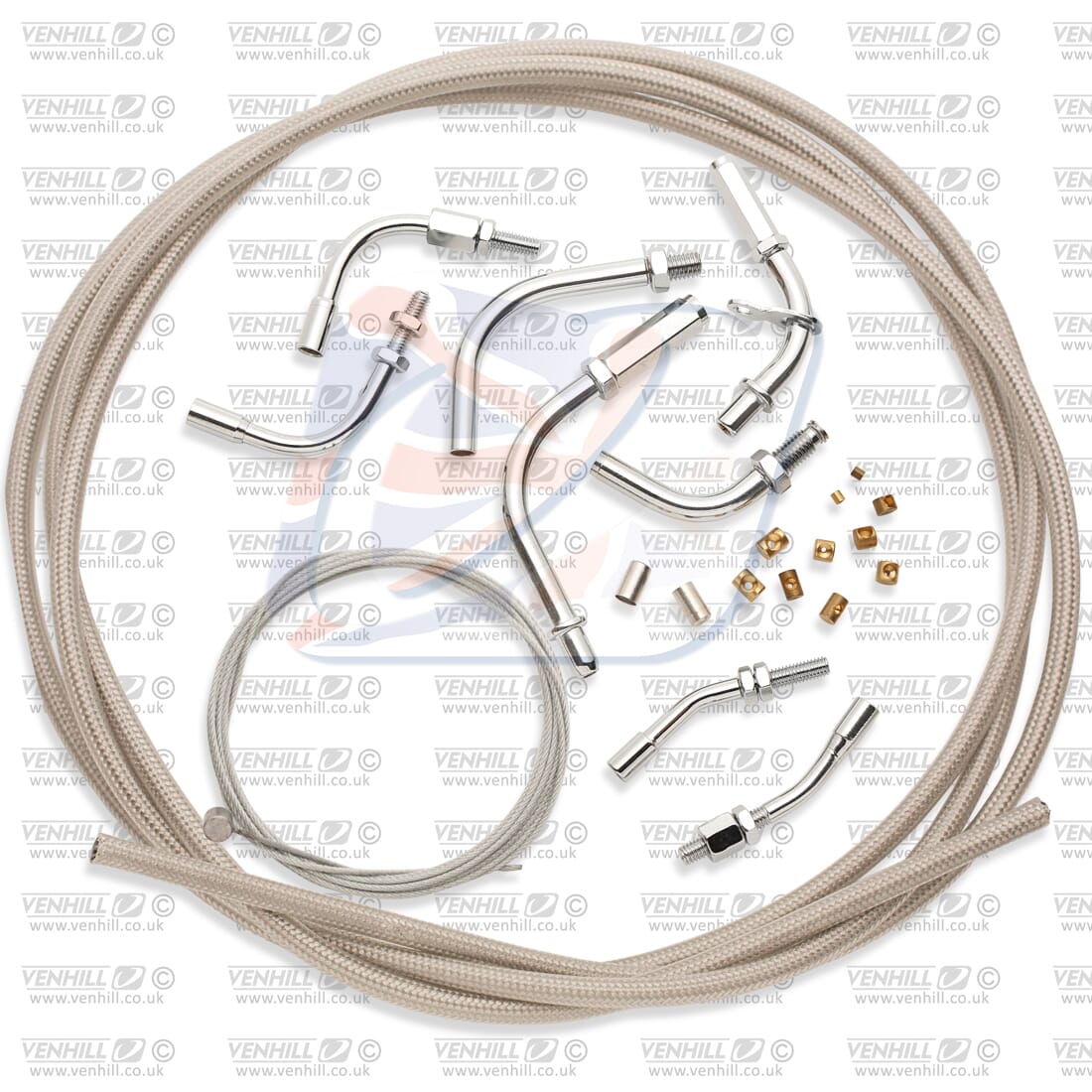 TWIN BRAIDED THROTTLE CABLE KIT