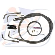 HD THROTTLE CABLE KIT, BRAIDED. PUSH FIT