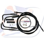 HD THROTTLE CABLE KIT, BLACK. PUSH FIT