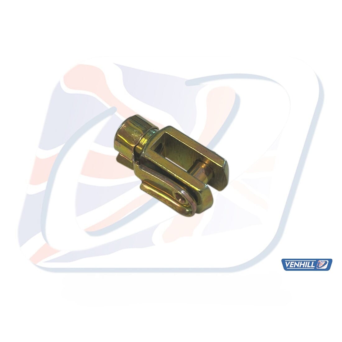 SHORT CLEVIS WITH 6mm PIN. M6x1.0 THREAD