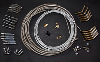 WORKSHOP BRAIDED THROTTLE CABLE KIT